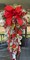 Christmas Flocked Teardrop Wreath with Lights, Wreath with 100 lights, Timer and Remote Control, Christmas Wreath for Front Door product 2
